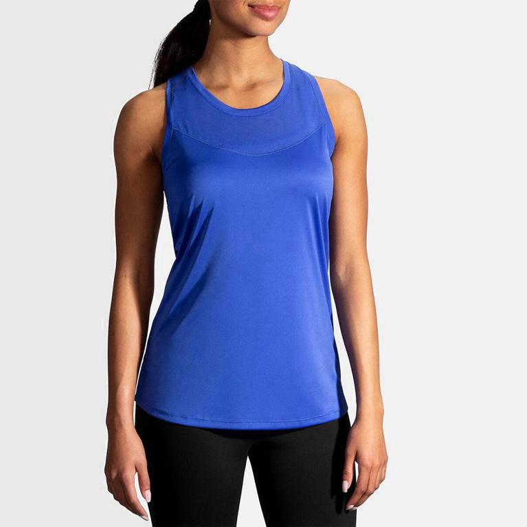 Brooks Stealth Israel - Women's Running Tank Top - Blue (46570-UCDR)